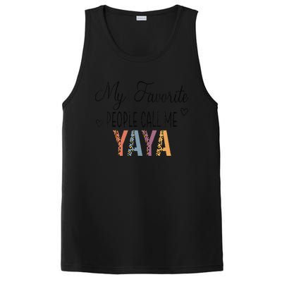 My Favorite People Call Me Yaya Leopard, Mother's Day PosiCharge Competitor Tank