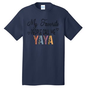 My Favorite People Call Me Yaya Leopard, Mother's Day Tall T-Shirt