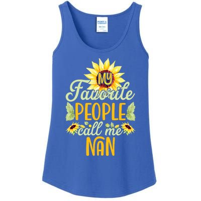 My Favorite People Call Me Nan Sunflower Mothers Day Gift Ladies Essential Tank