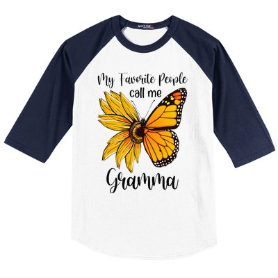 My Favorite People Call Me Gramma Mother's Day Gifts Baseball Sleeve Shirt