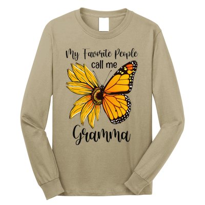 My Favorite People Call Me Gramma Mother's Day Gifts Long Sleeve Shirt