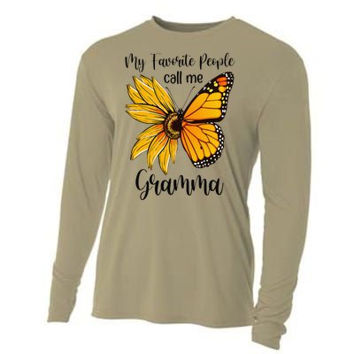 My Favorite People Call Me Gramma Mother's Day Gifts Cooling Performance Long Sleeve Crew