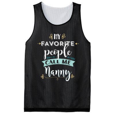 My Favorite People Call Me Nanny Mesh Reversible Basketball Jersey Tank