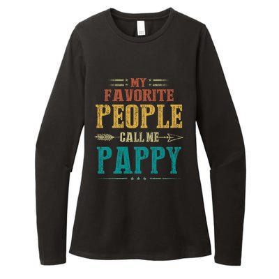 My Favorite People Call Me Pappy Womens CVC Long Sleeve Shirt