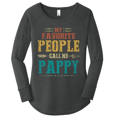 My Favorite People Call Me Pappy Women's Perfect Tri Tunic Long Sleeve Shirt