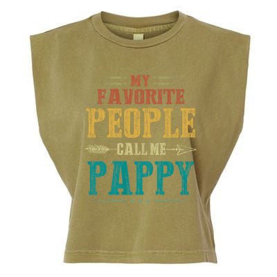 My Favorite People Call Me Pappy Garment-Dyed Women's Muscle Tee