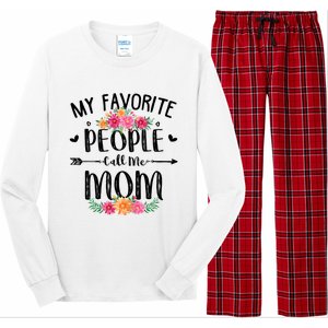 My Favorite People Call Me Mom Long Sleeve Pajama Set