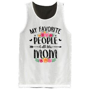 My Favorite People Call Me Mom Mesh Reversible Basketball Jersey Tank