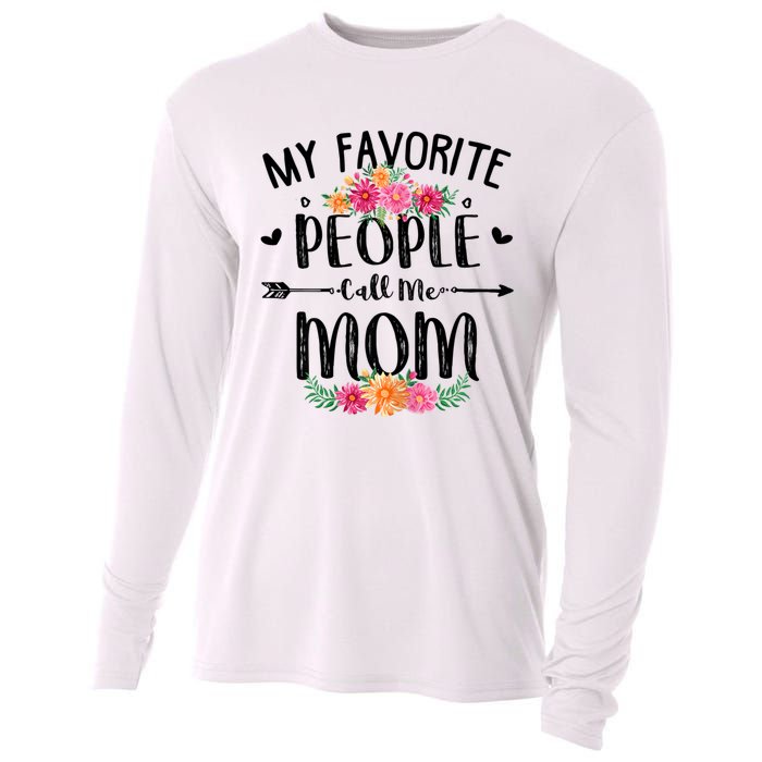 My Favorite People Call Me Mom Cooling Performance Long Sleeve Crew