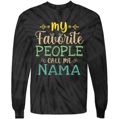 My Favorite People Call Me Nama Tie-Dye Long Sleeve Shirt