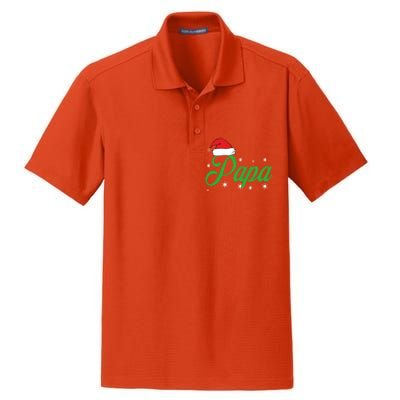 Matching Family Pajama Tops Papa Christmas Eve Tradition Cute Gift Dry Zone Grid Polo