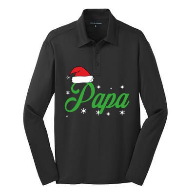 Matching Family Pajama Tops Papa Christmas Eve Tradition Cute Gift Silk Touch Performance Long Sleeve Polo