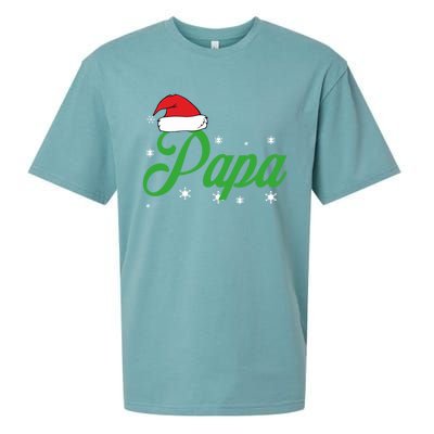 Matching Family Pajama Tops Papa Christmas Eve Tradition Cute Gift Sueded Cloud Jersey T-Shirt