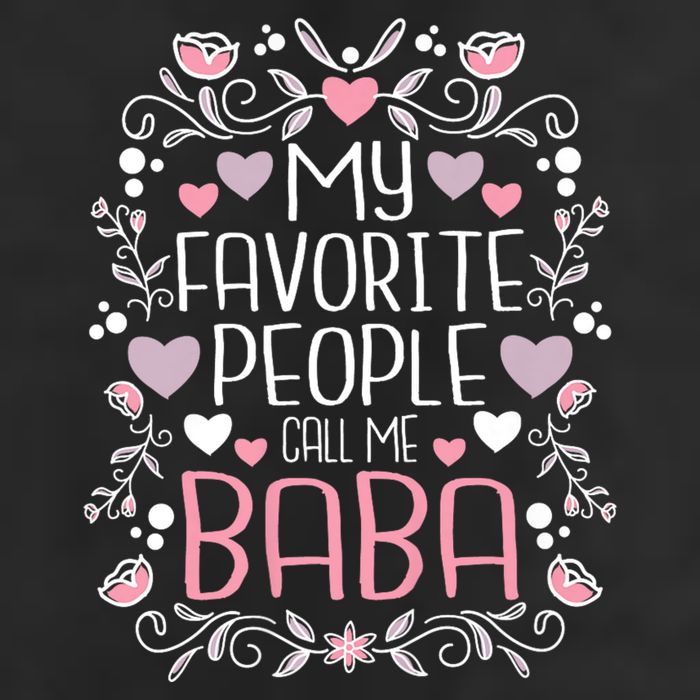 My Favorite People Call Me Baba Cool Comfort Performance Bucket Hat
