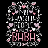 My Favorite People Call Me Baba Button