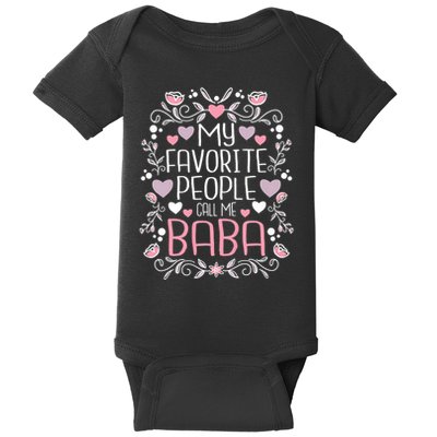 My Favorite People Call Me Baba Baby Bodysuit