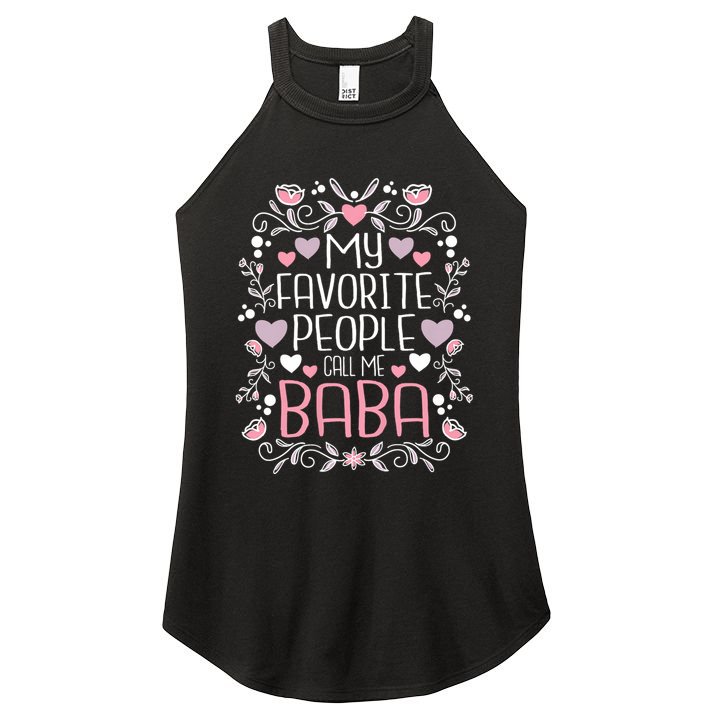 My Favorite People Call Me Baba Women's Perfect Tri Rocker Tank