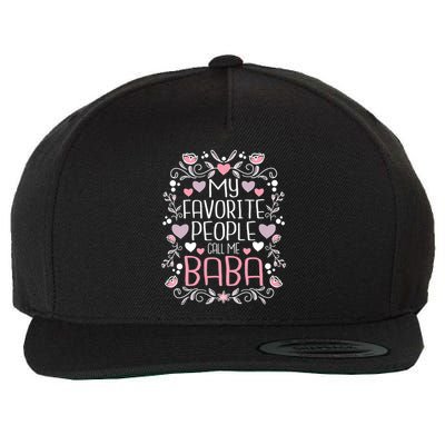 My Favorite People Call Me Baba Wool Snapback Cap