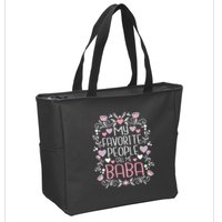 My Favorite People Call Me Baba Zip Tote Bag
