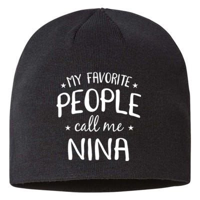 My Favorite People Call Me Nina Sustainable Beanie