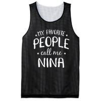 My Favorite People Call Me Nina Mesh Reversible Basketball Jersey Tank