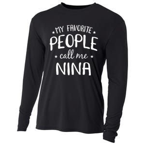 My Favorite People Call Me Nina Cooling Performance Long Sleeve Crew