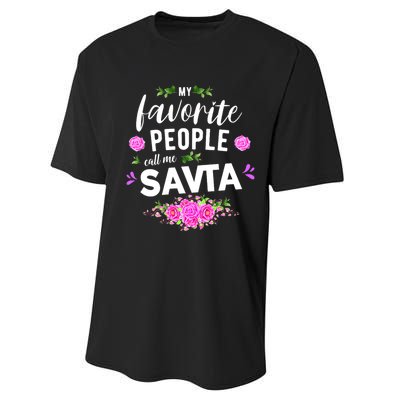 My Favorite People Call Me Savta Performance Sprint T-Shirt