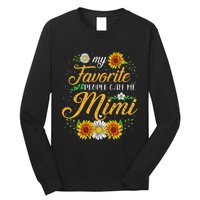 My Favorite People Call Me Mima Floral Mothers Day Long Sleeve Shirt