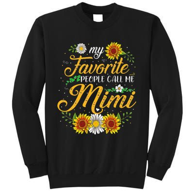 My Favorite People Call Me Mima Floral Mothers Day Sweatshirt