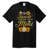 My Favorite People Call Me Mima Floral Mothers Day Tall T-Shirt