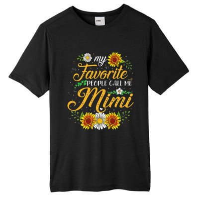 My Favorite People Call Me Mima Floral Mothers Day Tall Fusion ChromaSoft Performance T-Shirt