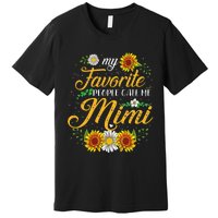 My Favorite People Call Me Mima Floral Mothers Day Premium T-Shirt