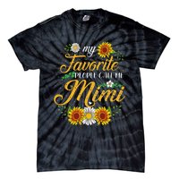 My Favorite People Call Me Mima Floral Mothers Day Tie-Dye T-Shirt