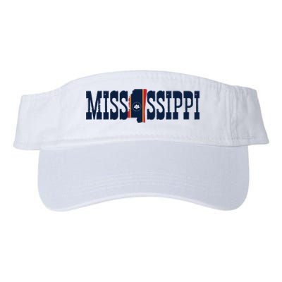 Mississippi Flag Pride For Mississippi Valucap Bio-Washed Visor