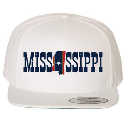 Mississippi Flag Pride For Mississippi Wool Snapback Cap