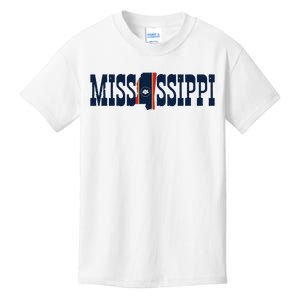 Mississippi Flag Pride For Mississippi Kids T-Shirt