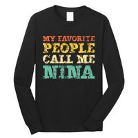 My Favorite People Call Me Nina Vintage Long Sleeve Shirt