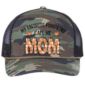 My Favorite Pumpkin Call Me Mom Retro Rope Trucker Hat Cap