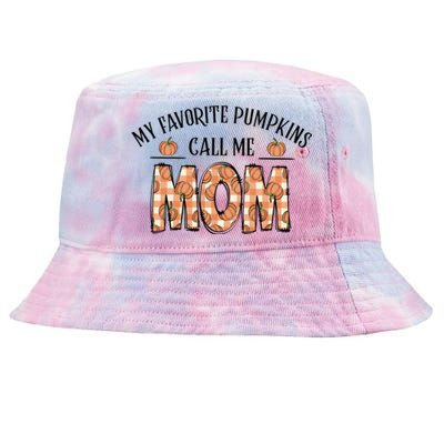 My Favorite Pumpkin Call Me Mom Tie-Dyed Bucket Hat