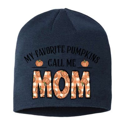 My Favorite Pumpkin Call Me Mom Sustainable Beanie