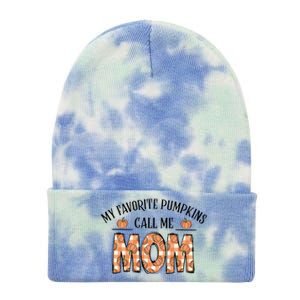 My Favorite Pumpkin Call Me Mom Tie Dye 12in Knit Beanie