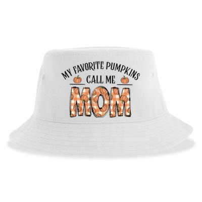 My Favorite Pumpkin Call Me Mom Sustainable Bucket Hat