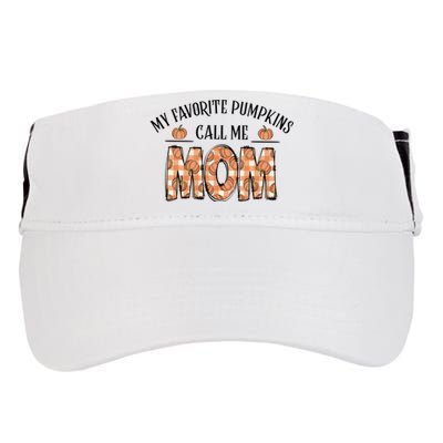 My Favorite Pumpkin Call Me Mom Adult Drive Performance Visor