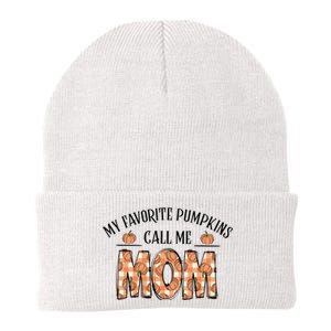 My Favorite Pumpkin Call Me Mom Knit Cap Winter Beanie