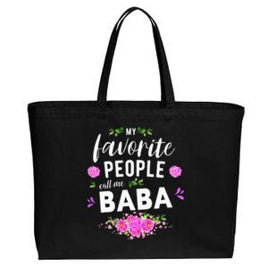 My Favorite People Call Me Baba Serbian Grandma Cotton Canvas Jumbo Tote