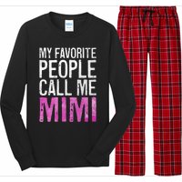 My Favorite People Call Me Mimi Long Sleeve Pajama Set