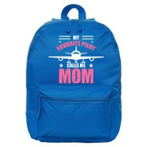 My Favorite Pilot Calls Me Mom Airbus 320 Gift 16 in Basic Backpack