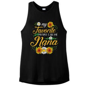 My Favorite People Call Me Nana Mother's Day Gifts Ladies PosiCharge Tri-Blend Wicking Tank