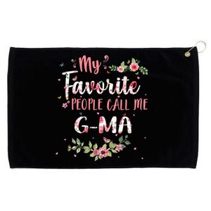 My Favorite People Call Me Ggiftma Flower Floral Decoration Gift Grommeted Golf Towel