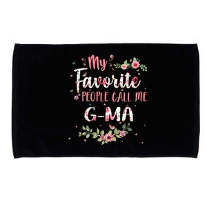 My Favorite People Call Me Ggiftma Flower Floral Decoration Gift Microfiber Hand Towel